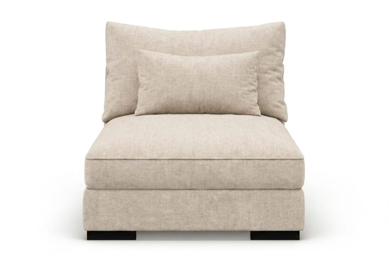 Dubai Mittmodul i Chenille Extra Djup - Beige - Products - Möbler - Soffa - Modulsoffa - Mittmodul
