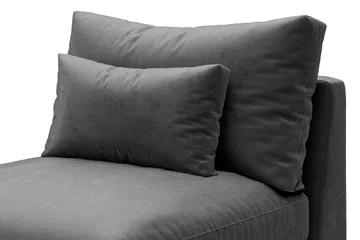 Dubai Mittmodul Sammet - Mörkgrå - Products - Möbler - Soffa - Modulsoffa - Mittmodul