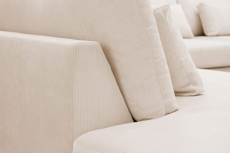 Grande Stor 7-sits U-Soffa med Divan Höger - Beige Manchester - Products - Möbler - Soffa - Modulsoffa - Komplett modulsoffa