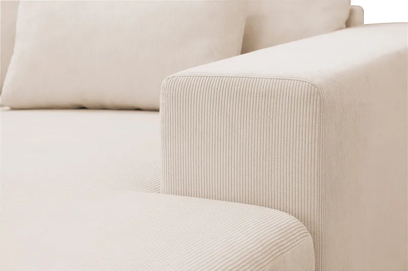 Grande Stor 7-sits U-Soffa med Divan Höger - Beige Manchester - Products - Möbler - Soffa - Modulsoffa - Komplett modulsoffa