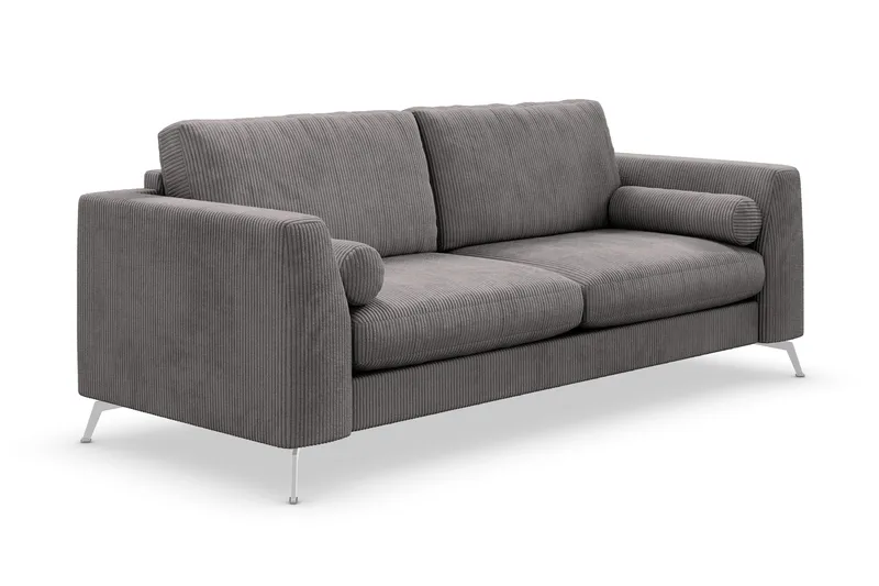 Ocean Lyx 3-sits Manchestersoffa - Mörkgrå - Products - Möbler - Soffa - 3 sits soffa