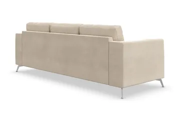 Ocean Lyx 3-sits Sammetssoffa - Beige - Products - Möbler - Soffa - 3 sits soffa