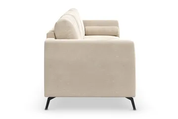 Ocean Lyx 3-sits Sammetssoffa - Beige - Products - Möbler - Soffa - 3 sits soffa