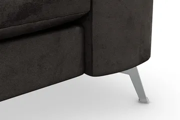 Ocean Lyx 3-sits Sammetssoffa - Mörkgrå - Products - Möbler - Soffa - 3 sits soffa
