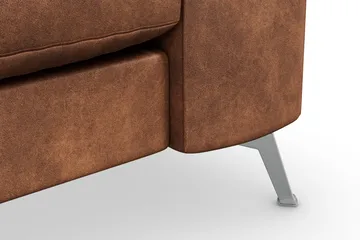 Ocean Lyx 3-sits Soffa i Konstläder - Brun - Products - Möbler - Soffa - 3 sits soffa