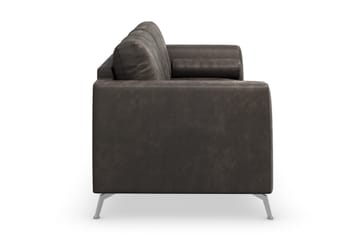 Ocean Lyx 3-sits Soffa i Konstläder - Svart - Products - Möbler - Soffa - 2 sits soffa