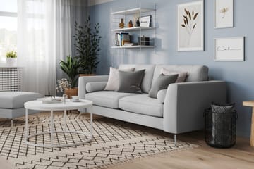 Ocean Lyx 3-sits Tygsoffa - Grå - Products - Möbler - Soffa - 3 sits soffa