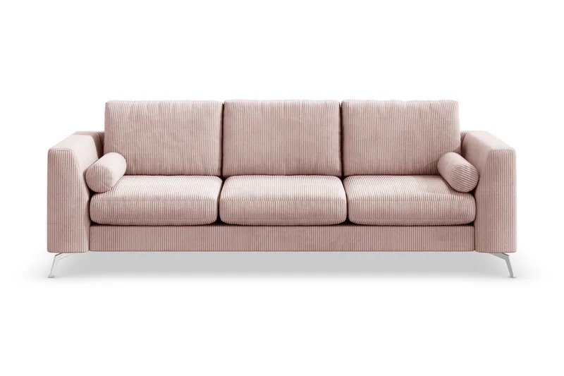 Ocean Lyx 4-sits Manchestersoffa, Rosa