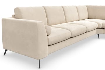 Ocean Lyx 5-sits Vändbar L-formad Hörnsoffa i Sammet - Beige - Products - Möbler - Soffa - Hörnsoffa