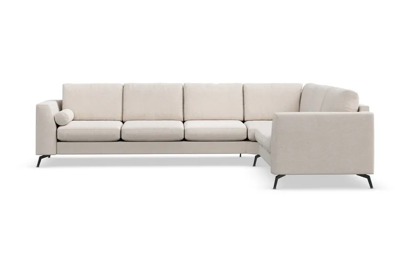 Ocean Lyx 5-sits Vändbar L-formad Hörnsoffa i Tyg - Beige - Products - Möbler - Soffa - Hörnsoffa