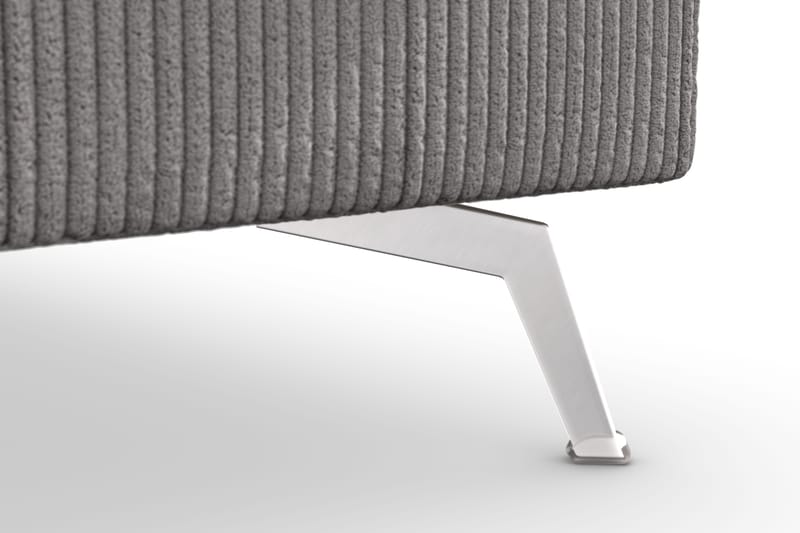 Ocean Lyx 6-sits Högervänd U-formad Soffa med Divan och Schäslong + Fotpall i Manchester - Mörkgrå - Products - Möbler - Soffa - U-soffa
