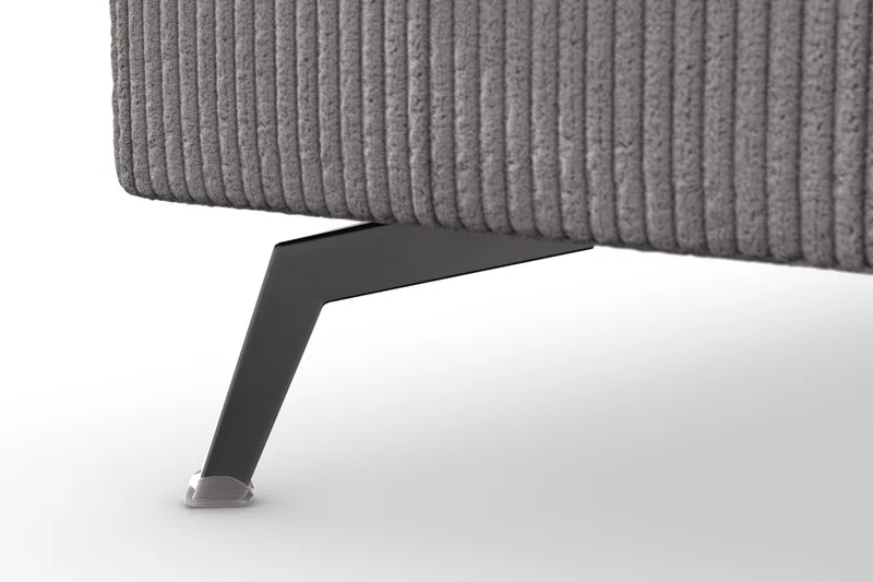 Ocean Lyx 6-sits Vänstervänd U-formad Soffa med Divan och Schäslong + Fotpall i Manchester - Mörkgrå - Products - Möbler - Soffa - U-soffa