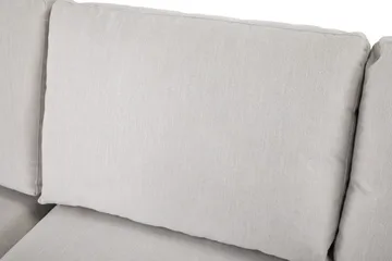 Ocean Lyx 6-sits Vänstervänd U-formad Soffa med Divan och Schäslong + Fotpall i Tyg - Ljusgrå - Products - Möbler - Soffa - U-soffa
