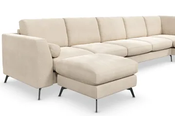 Ocean Lyx U-soffa med Schäslong Höger - Beige - Products - Möbler - Soffa - U-soffa