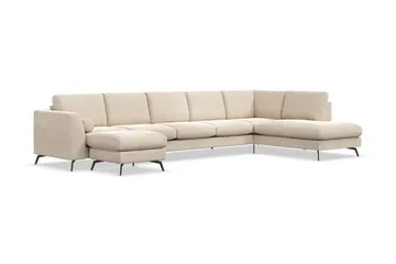 Ocean Lyx U-soffa med Schäslong Höger - Beige - Products - Möbler - Soffa - U-soffa
