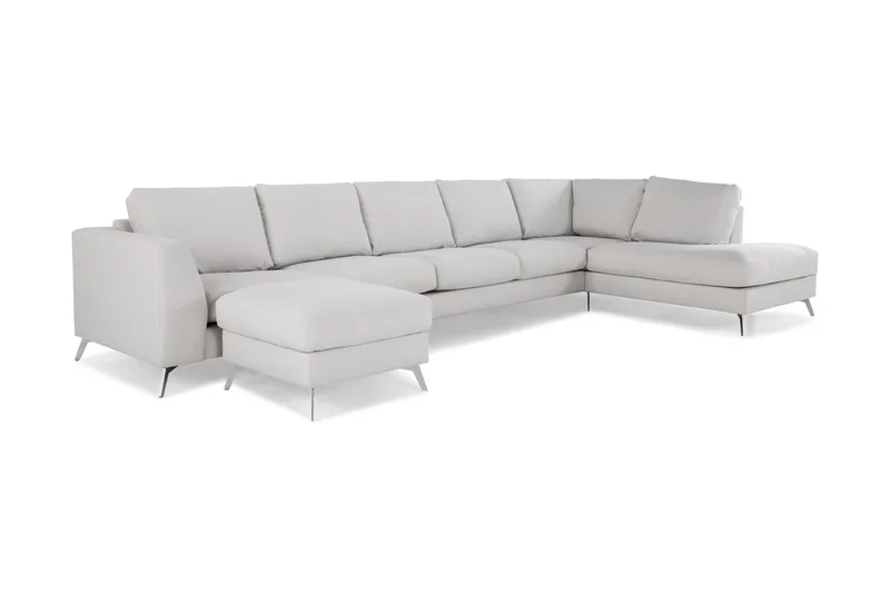 Ocean Lyx U-soffa med Schäslong Höger - Linnebeige - Products - Möbler - Soffa - U-soffa