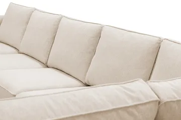 Optus 6-sits U-soffa med Divan och schäslong vänster - Beige - Products - Möbler - Soffa - U-soffa