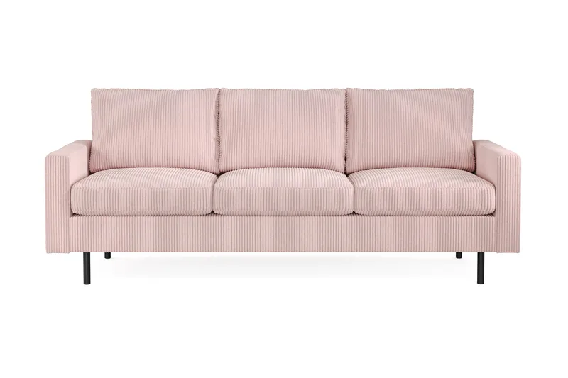 Peppe 3-sits Manchestersoffa - Rosa - Products - Möbler - Soffa - 3 sits soffa