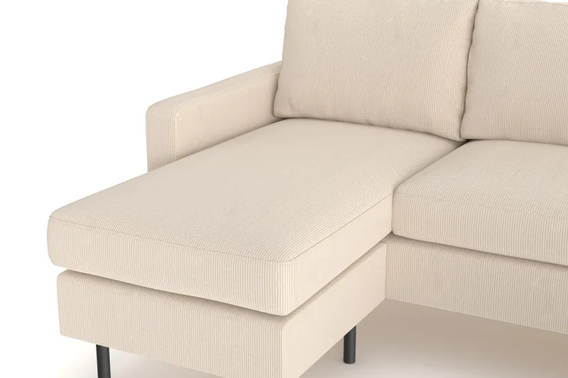 Peppe 4-sits Högervänd U-formad Soffa med Divan och Schäslong i Manchester - Greige - Products - Möbler - Soffa - U-soffa