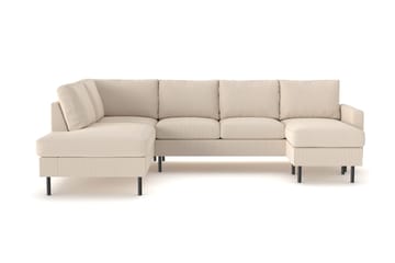 Peppe 4-sits Vänstervänd U-formad Soffa med Divan och Schäslong i Manchester