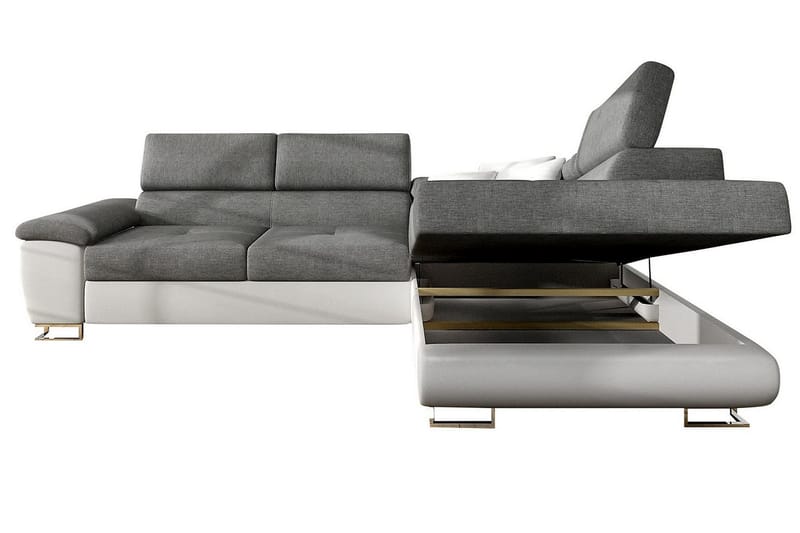 Reginia U-bäddsoffa - Vit/Grå - Products - Möbler - Soffa - Skinnsoffa