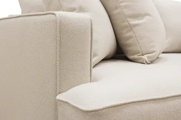 Rossita 3-sits Djup Soffa i Bouclé - Beige - Products - Möbler - Soffa - 3 sits soffa