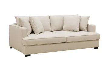 Rossita 3-sits Djup Soffa i Bouclé - Beige - Products - Möbler - Soffa - 3 sits soffa