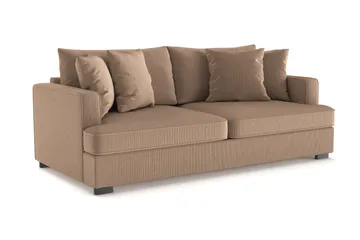 Rossita 3-sits Djup Soffa i Manchester - Brun - Products - Möbler - Soffa - 3 sits soffa