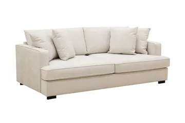Rossita 3-sits Djup Tygsoffa - Beige - Products - Möbler - Soffa - 3 sits soffa