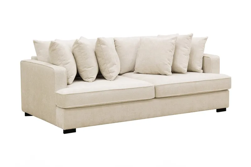Rossita 4-sits Djup Soffa i Chenille - Beige - Products - Möbler - Soffa - 4 sits soffa