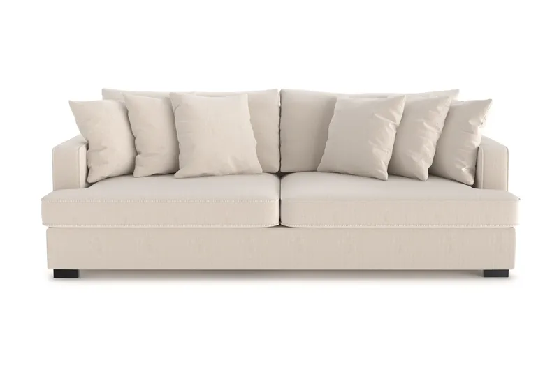 Rossita 4-sits Djup Soffa i Manchester - Beige - Products - Möbler - Soffa - 4 sits soffa