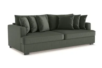 Rossita 4-sits Djup Soffa i Manchester - Mörkgrön - Products - Möbler - Soffa - 4 sits soffa