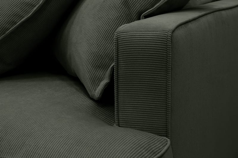 Rossita Lyx 5-sits Högervänd U-formad Extra djup Soffa med Divan och Schäslong i Manchester - Mörkgrön - Products - Möbler - Soffa - U-soffa