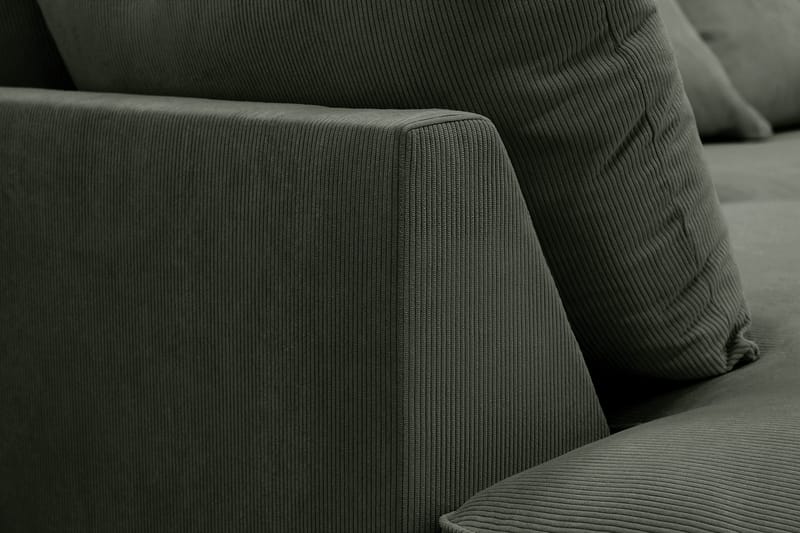 Rossita Lyx 5-sits Högervänd U-formad Extra djup Soffa med Divan och Schäslong i Manchester - Mörkgrön - Products - Möbler - Soffa - U-soffa