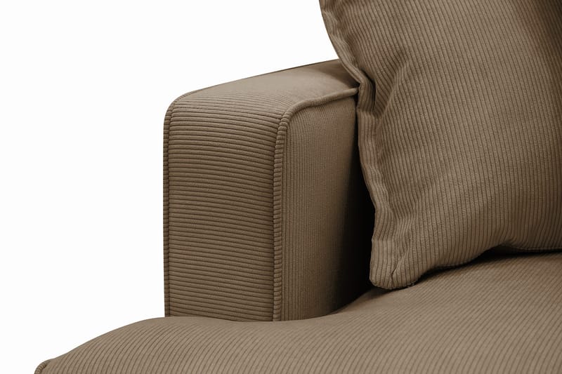 Rossita Lyx 6-sits Vänstervänd U-formad Extra djup Soffa med Divan och Schäslong i Manchester - Ljusbrun - Products - Möbler - Soffa - U-soffa