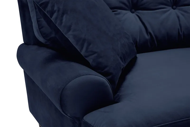 Andrew Soffgrupp 3+1 Sammet - Blå - Products - Möbler - Soffa - Soffgrupp - Howard soffgrupp