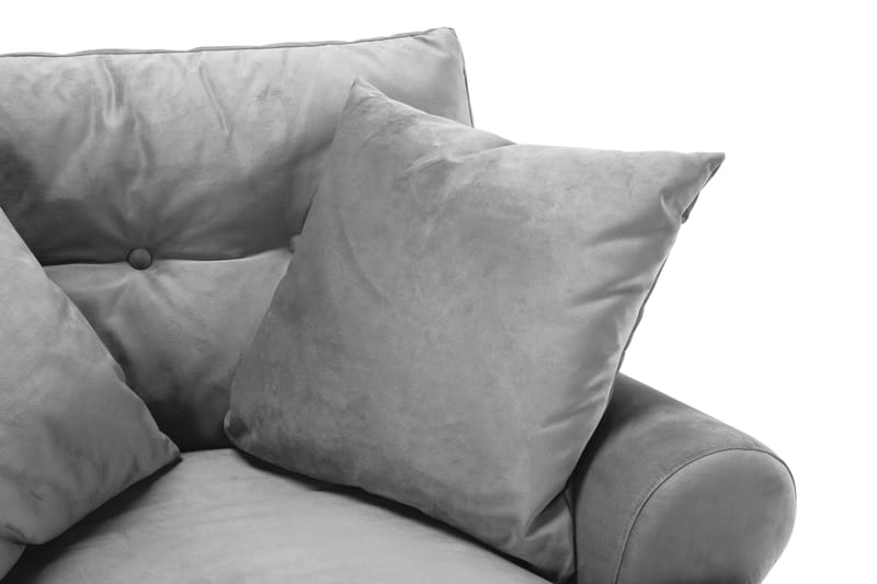 Andrew Soffgrupp 3+1 Sammet - Ljusgrå - Products - Möbler - Soffa - Soffgrupp - Howard soffgrupp