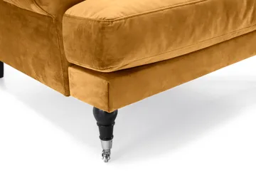 Andrew Soffgrupp 3+1 Sammet - Mörkgul - Products - Möbler - Soffa - Soffgrupp - Howard soffgrupp