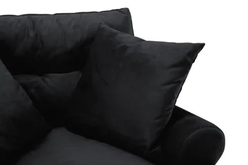 Andrew Soffgrupp 3+2+1 Sammet - Svart - Products - Möbler - Soffa - Soffgrupp - Howard soffgrupp