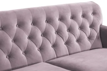 Howard Riviera Soffgrupp 3-sits + 2-sits Soffa + Fåtölj + Fotpall i Sammet - Lila - Products - Möbler - Soffa - Soffgrupp - Howard soffgrupp