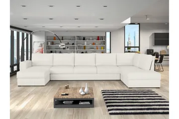 Taberk Soffa med Divan och Schäslong 5-sits - Vit - Products - Möbler - Soffa - U-soffa