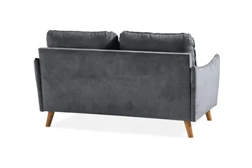 Trend Lyx 2-sits Soffa - Mörkgrå/Ek - Products - Möbler - Soffa - 2 sits soffa