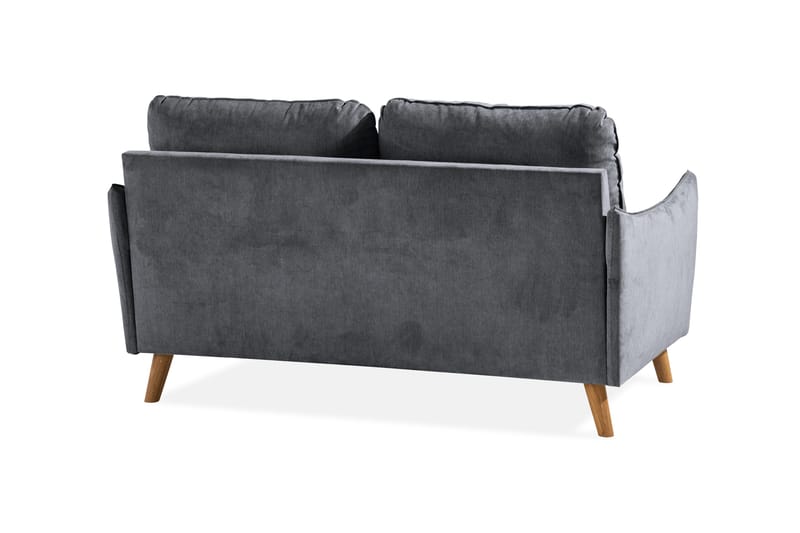 Trend Lyx 2-sits Soffa - Mörkgrå/Ek - Products - Möbler - Soffa - 2 sits soffa