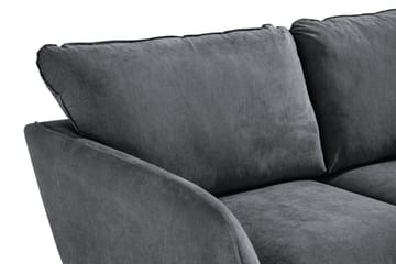 Trend Lyx 2-sits Soffa - Mörkgrå/Svart - Products - Möbler - Soffa - 2 sits soffa