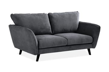 Trend Lyx 2-sits Soffa - Mörkgrå/Svart - Products - Möbler - Soffa - 2 sits soffa