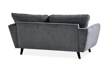 Trend Lyx 2-sits Soffa - Mörkgrå/Svart - Products - Möbler - Soffa - 2 sits soffa