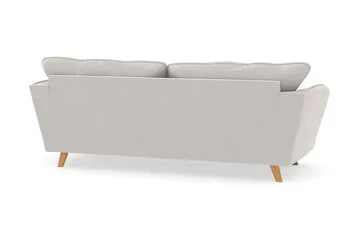Trend Lyx 3-sits Sammetssoffa - Krämvit - Products - Möbler - Soffa - 3 sits soffa