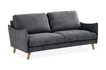Trend Lyx 3-sits Soffa - Mörkgrå/Ek - Products - Möbler - Soffa - 3 sits soffa