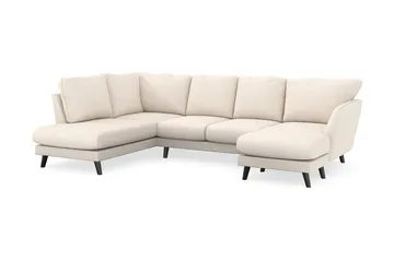 Trend Lyx 4-sits Högervänd U-formad Soffa med Divan och Schäslong i Manchester - Beige - Products - Möbler - Soffa - U-soffa