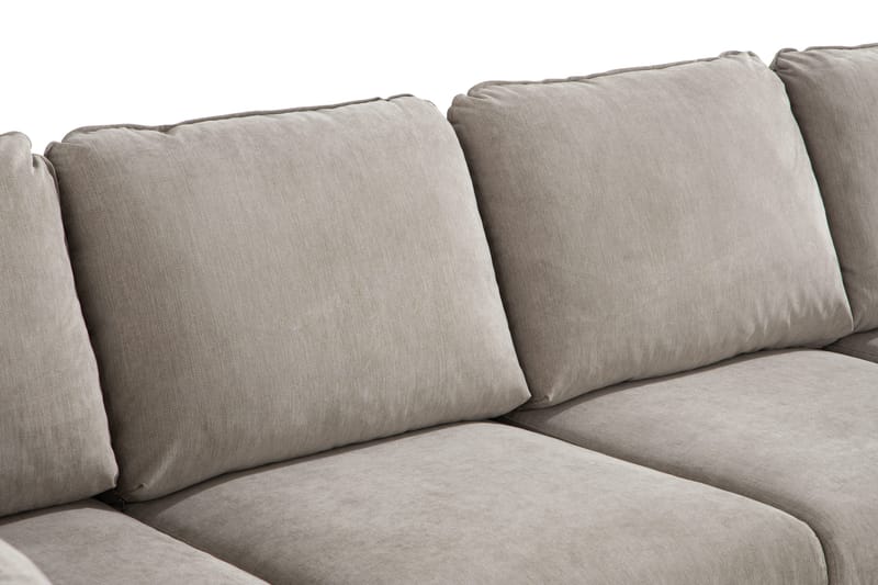 Trend Lyx 4-sits Högervänd U-formad Soffa med Divan och Schäslong i Tyg - Beige - Products - Möbler - Soffa - U-soffa